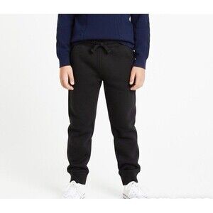 Boys Fleece Jogger Pants Size XS 4-5 Years Sweatpants Black NWT